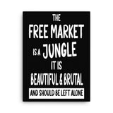 The Free Market Jungle Canvas Print - Libertarian Country