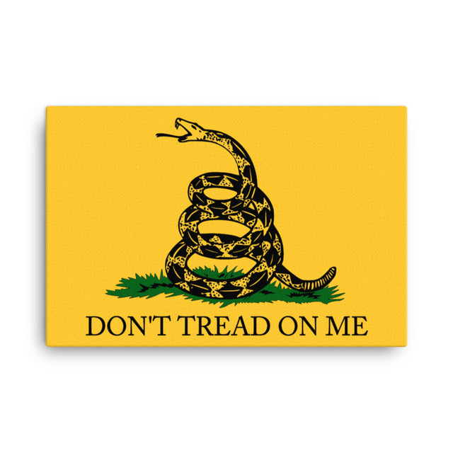 Don't Tread on Me Canvas Print - Libertarian Country