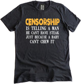 Censorship Steak Mark Twain Shirt by Libertarian Country