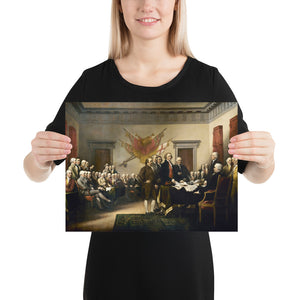 Declaration of Independence Signing Poster - Libertarian Country
