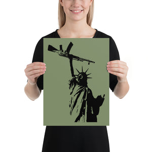 Statue of Liberty AK-47 Poster - Libertarian Country