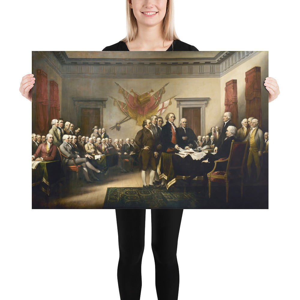 Declaration of Independence Signing Poster by Libertarian Country