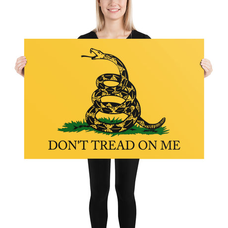 Don't Tread on Me Poster - Libertarian Country