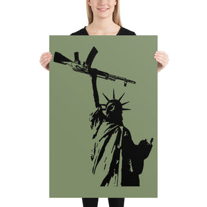 Statue of Liberty AK-47 Poster - Libertarian Country