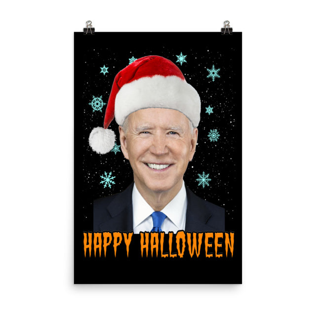 Joe Biden Happy Halloween Poster by Libertarian Country