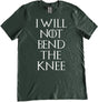 I Will Not Bend The Knee Shirt by Libertarian Country
