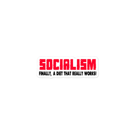 Socialism Diet Sticker - Libertarian Country