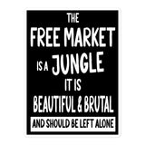 The Free Market Jungle Sticker