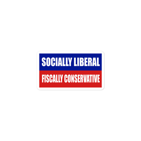 Socially Liberal Fiscally Conservative Sticker - Libertarian Country