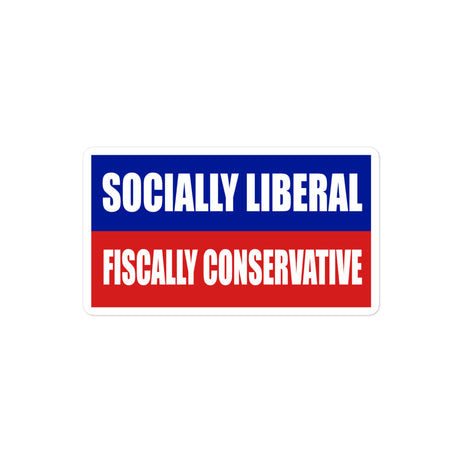 Socially Liberal Fiscally Conservative Sticker - Libertarian Country