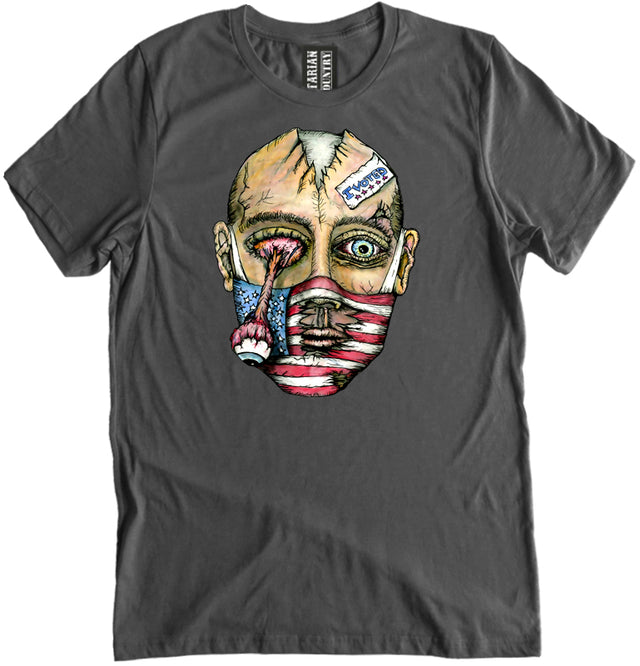 Masked Zombie Voter Graphic Shirt - Libertarian Country
