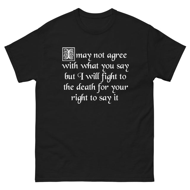 Fight For Your Right to Say It Heavy Cotton Shirt