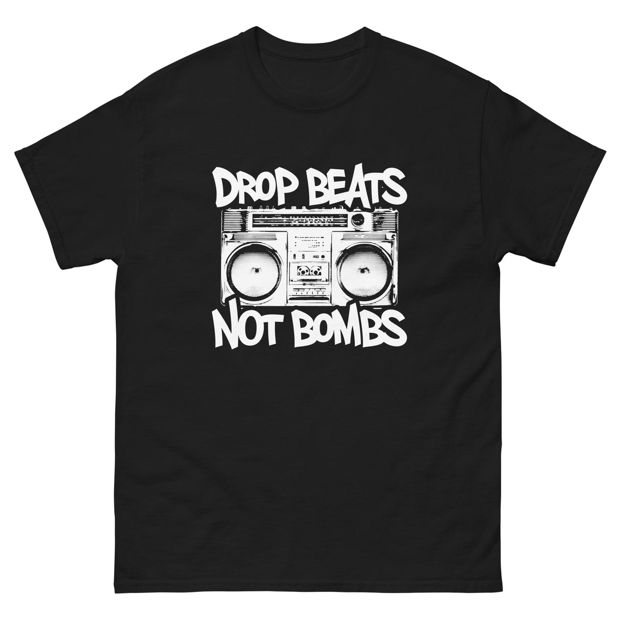 Drop Beats Not Bombs Heavy Cotton Shirt