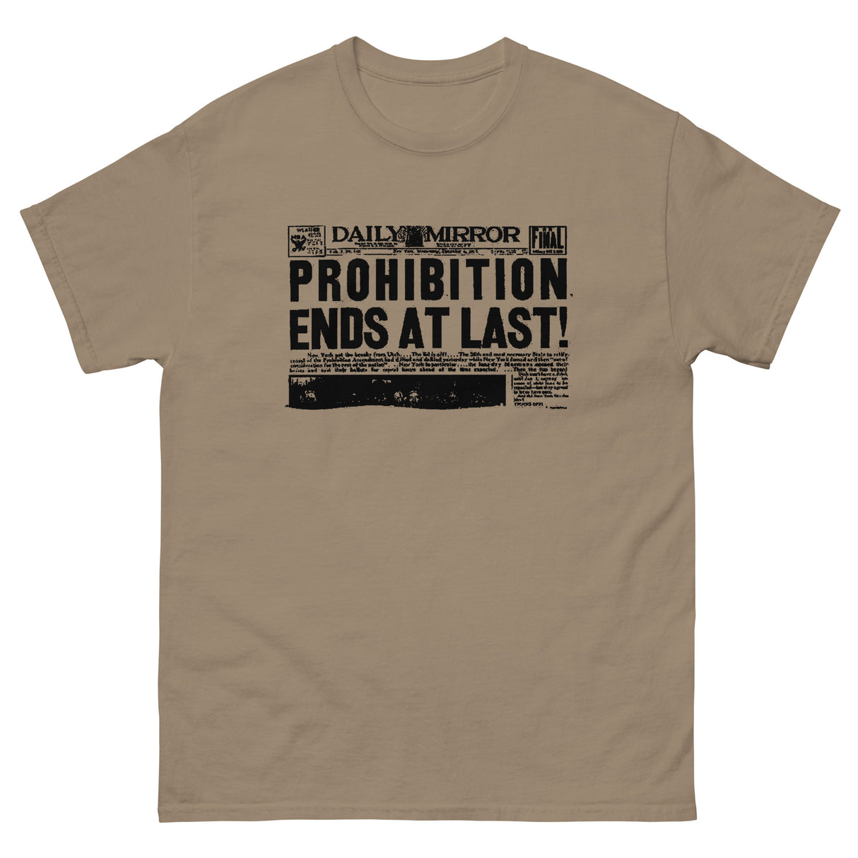Prohibition Ends at Last Heavy Cotton Shirt - Libertarian Country