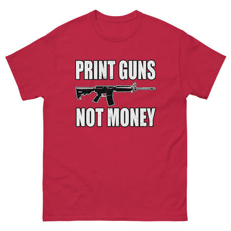 Print Guns Not Money Shirt