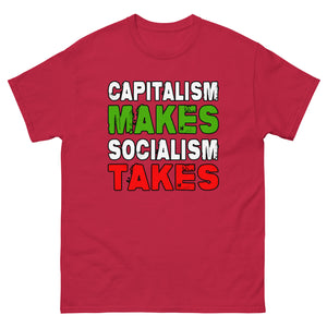 Capitalism Makes Socialism Takes Heavy Cotton Shirt - Libertarian Country
