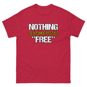 Nothing The Government Gives You is Free Heavy Cotton Shirt - Libertarian Country