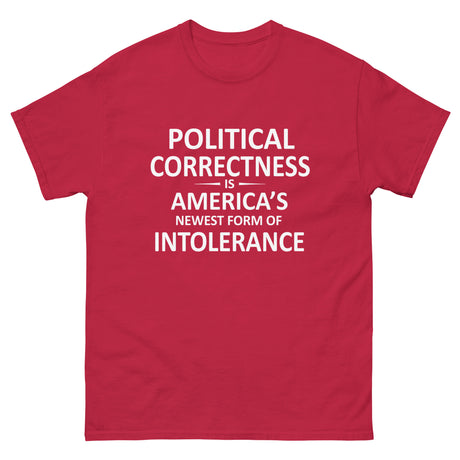 Political Correctness Intolerance Heavy Cotton Shirt - Libertarian Country