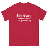 Free Speech More Important Than Your Feelings Heavy Cotton Shirt - Libertarian Country