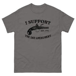 I Support The Second Amendment Heavy Cotton Shirt - Libertarian Country