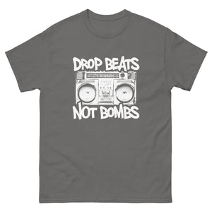 Drop Beats Not Bombs Heavy Cotton Shirt - Libertarian Country