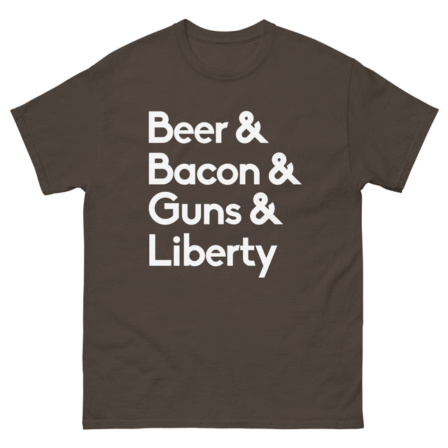 Beer Bacon Guns and Liberty Shirt