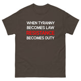 When Tyranny Becomes Law Heavy Cotton Shirt - Libertarian Country