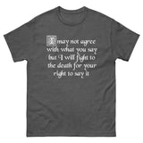 Fight For Your Right to Say It Heavy Cotton Shirt - Libertarian Country