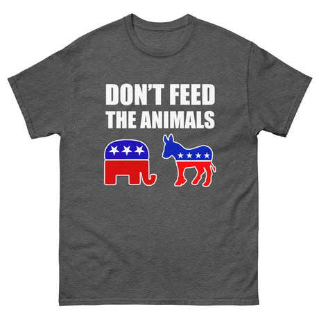 Don't Feed The Animals Heavy Cotton Shirt - Libertarian Country