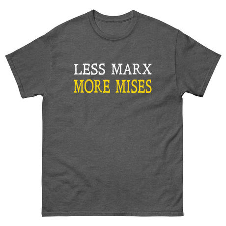 Less Marx More Mises Heavy Cotton Shirt - Libertarian Country