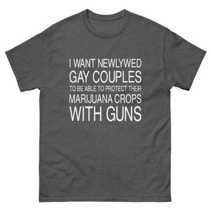 Newlywed Gay Couples Heavy Cotton Shirt - Libertarian Country