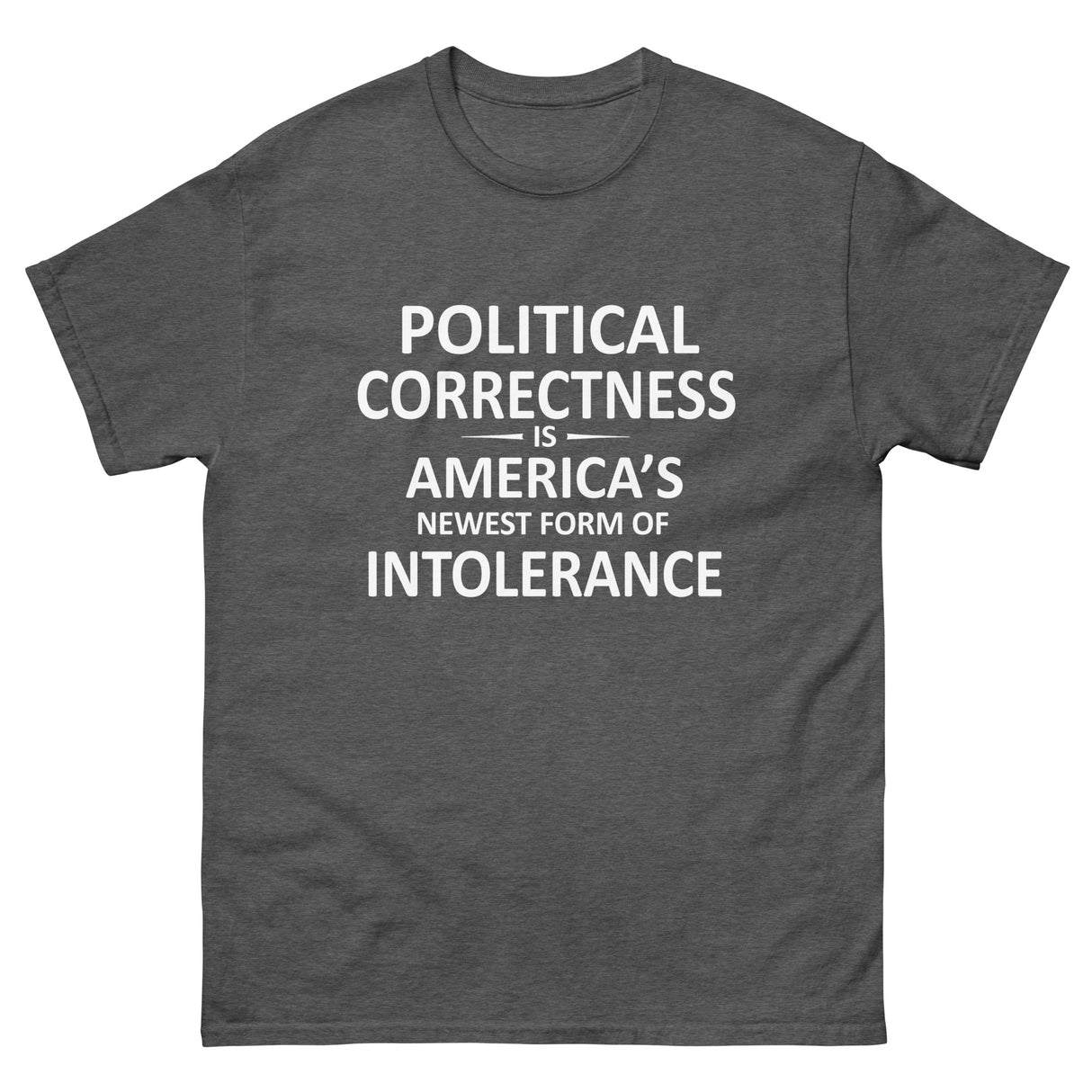 Political Correctness Intolerance Heavy Cotton Shirt - Libertarian Country