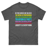 In This House We Believe Libertarian Version Heavy Cotton Shirt - Libertarian Country