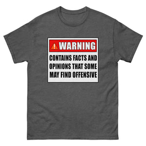 Warning Contains Facts That Some May Find Offensive Heavy Cotton Shirt - Libertarian Country