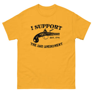 I Support The Second Amendment Heavy Cotton Shirt - Libertarian Country