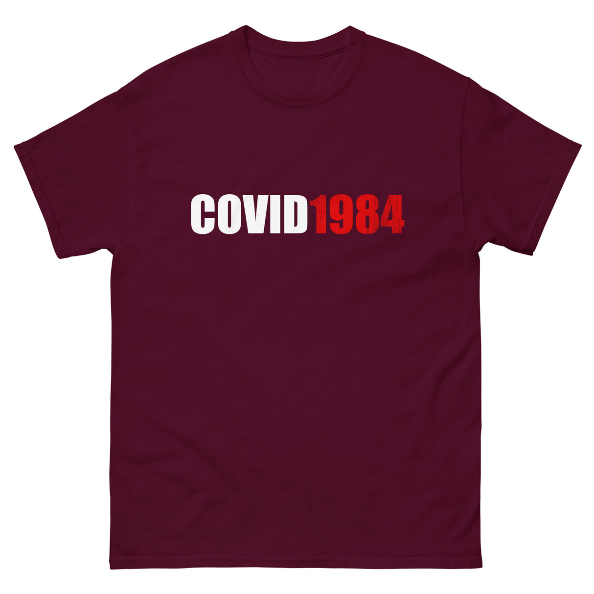 Covid 1984 Heavy Cotton Shirt - Libertarian Country