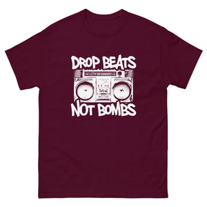 Drop Beats Not Bombs Heavy Cotton Shirt - Libertarian Country