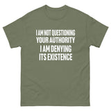 I Deny Your Authority Heavy Cotton Shirt - Libertarian Country