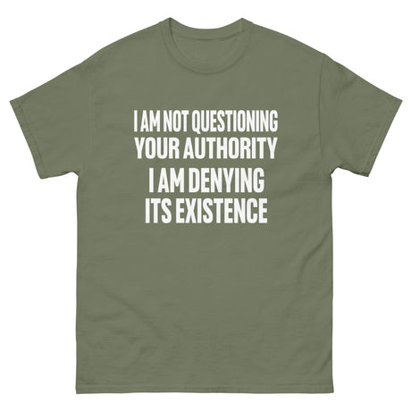 I Deny Your Authority Heavy Cotton Shirt - Libertarian Country