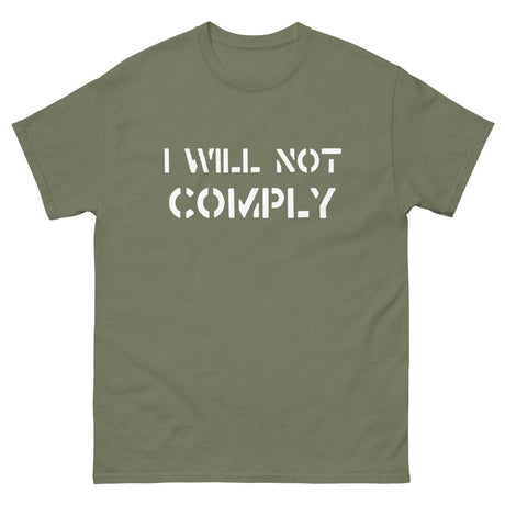 I Will Not Comply Heavy Cotton Shirt - Libertarian Country