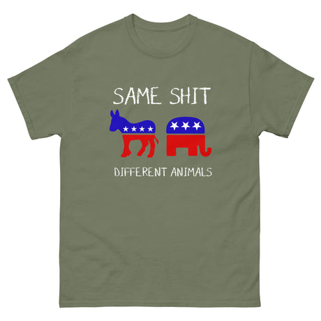 Same Shit Different Animals Heavy Cotton Shirt - Libertarian Country