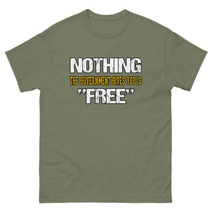 Nothing The Government Gives You is Free Heavy Cotton Shirt - Libertarian Country