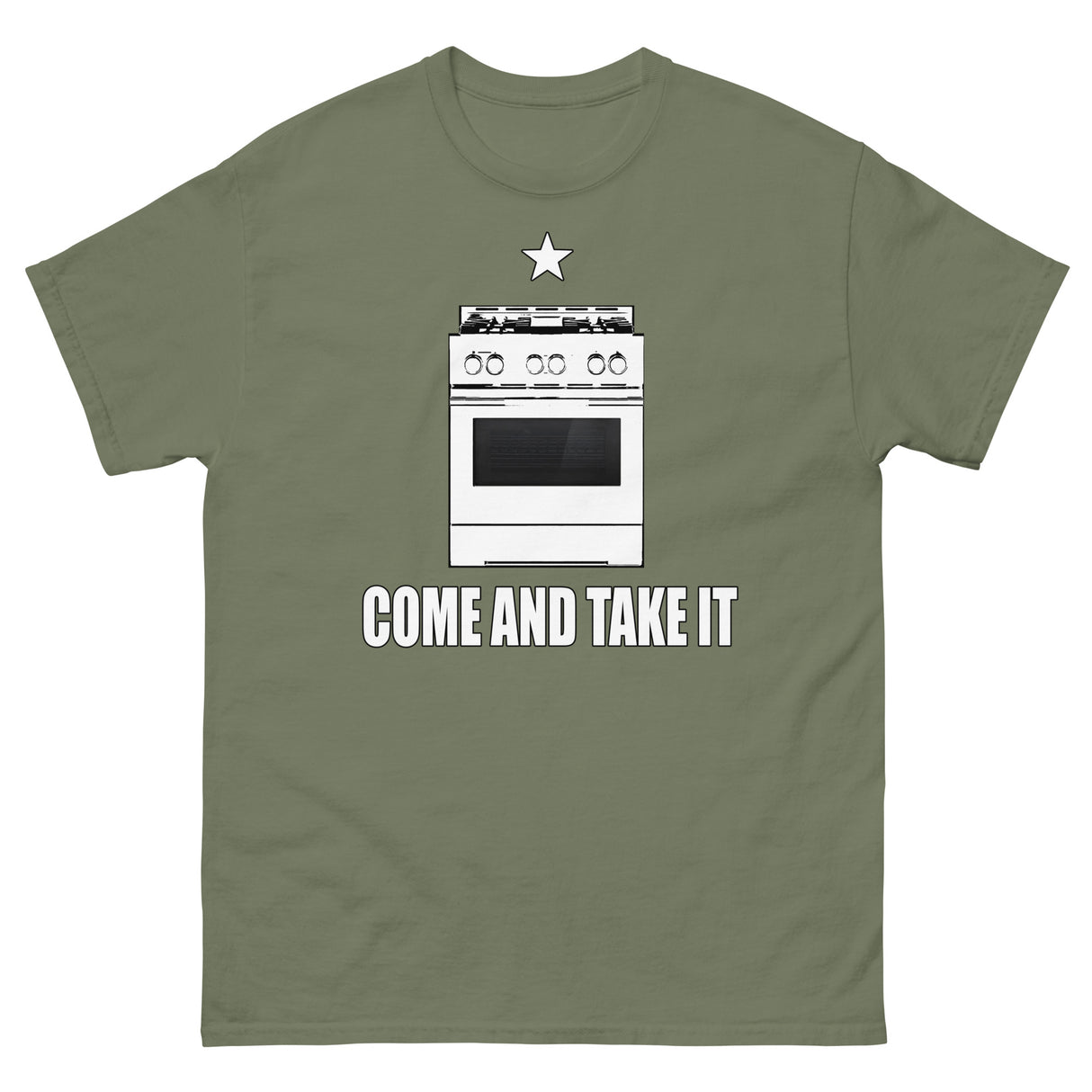 Come and Take it Gas Stove Heavy Cotton Shirt - Libertarian Country
