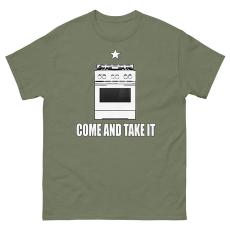 Come and Take it Gas Stove Heavy Cotton Shirt - Libertarian Country