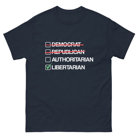 Libertarian vs Authoritarian Heavy Cotton Shirt - Libertarian Country