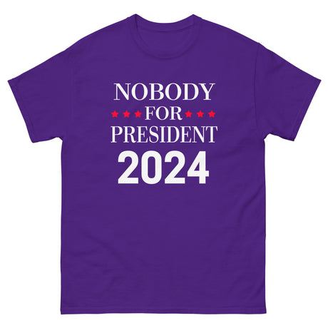 Nobody For President 2024 Heavy Cotton Shirt - Libertarian Country