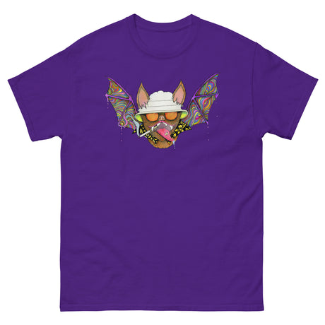 Hunter S. Thompson Psychedelic Bat Heavy Cotton Shirt - Libertarian Country