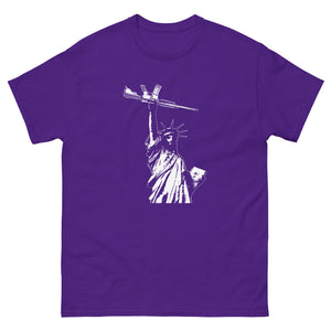 Statue of Liberty AR-15 Heavy Cotton Shirt - Libertarian Country