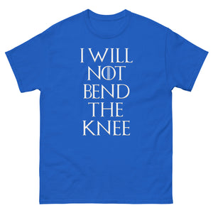 I Will Not Bend The Knee Heavy Cotton Shirt - Libertarian Country