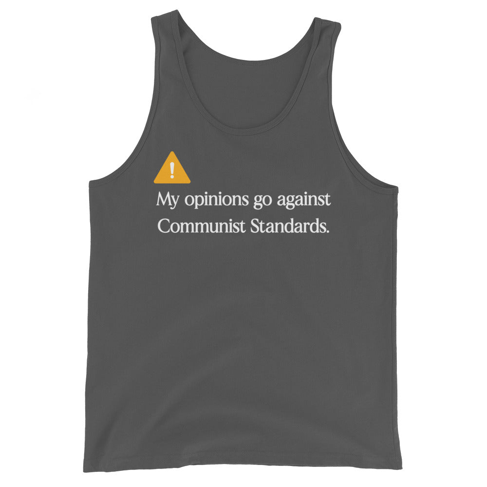 My Opinions Go Against Communist Standards Premium Tank Top - Libertarian Country